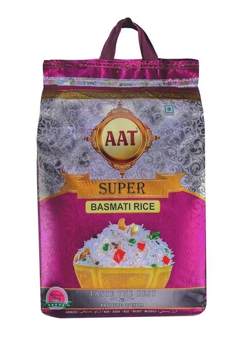 Aat Super Basmati Rice | Natural Aroma Non-Sticky Ideal Choice For Biryani, Pulao, Steam Jeera Rice, Fried Pack Of 1 (10 Kg)