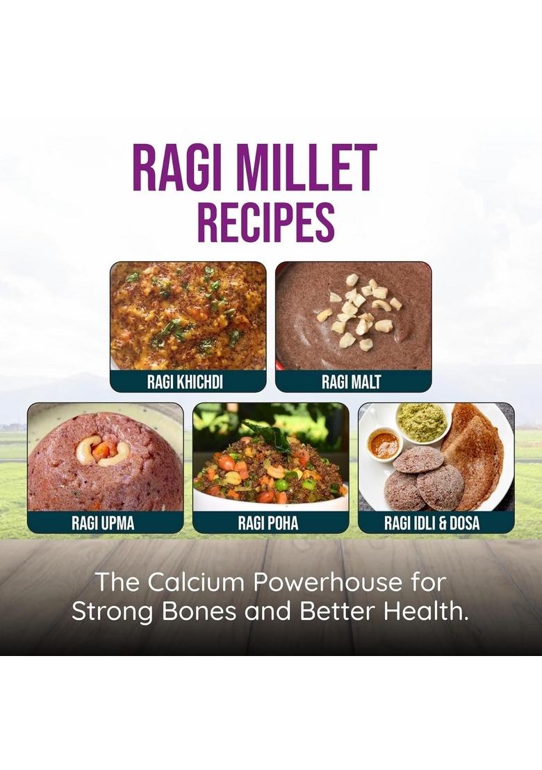Avani'S Herbal Ragi Dalia 1 Kg Each (Pack Of 2). Gluten Free | Rich In Protein, Calcium & Dietary Fibre Helps Weight Loss