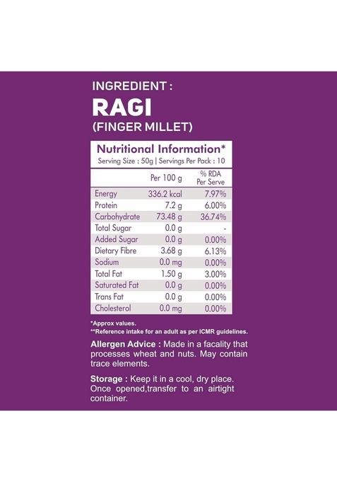 Avani'S Herbal Ragi Dalia 1 Kg Each (Pack Of 2). Gluten Free | Rich In Protein, Calcium & Dietary Fibre Helps Weight Loss