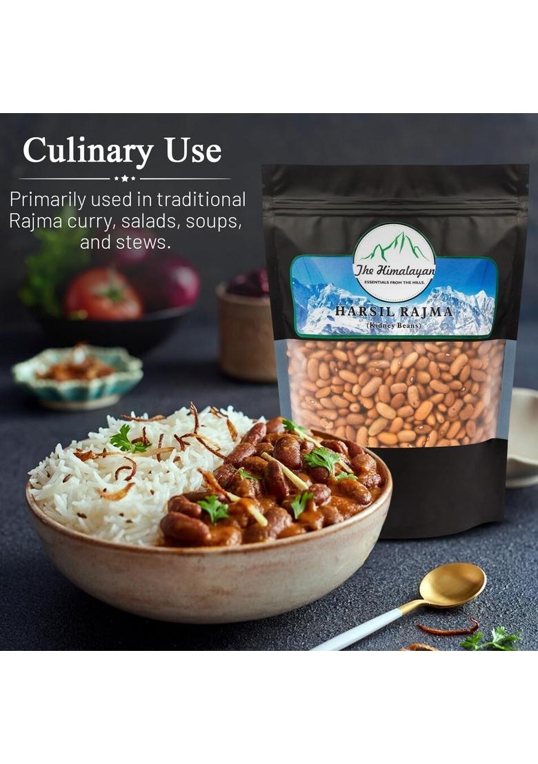 The Himalayan Rajma 1 Kg High In Protein & Fiber Gluten-Free Harshil Kidney Beans With No Added Colours And Preservatives