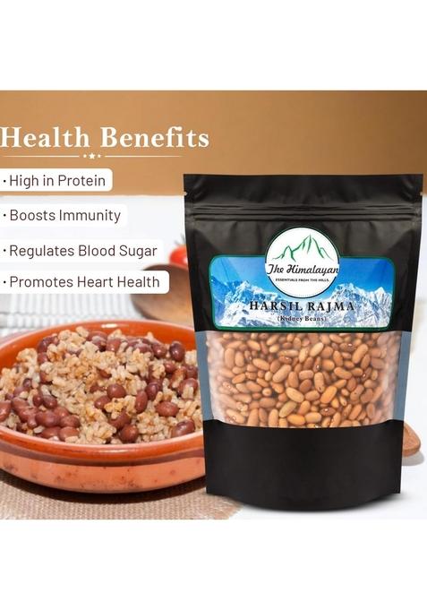 The Himalayan Rajma 1 Kg High In Protein & Fiber Gluten-Free Harshil Kidney Beans With No Added Colours And Preservatives