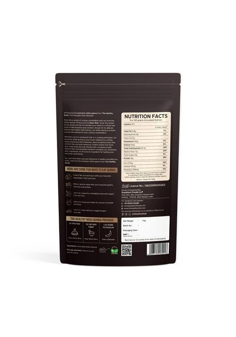 The Healthy Nosh Quinoa Seeds 1Kg | Gluten-Free High Protein & Fiber Ideal For Breakfast Cereal, Pilafs, Soups Salads Nutrient Rich Whole Grain Delicious Diet Food