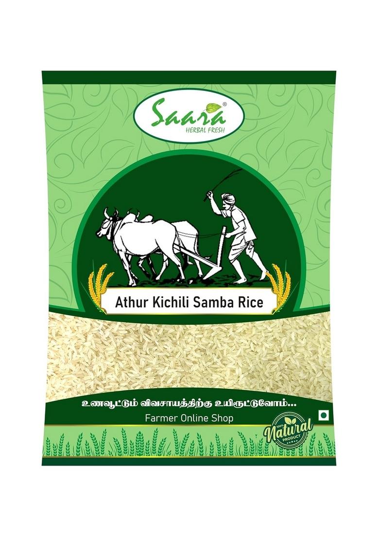 Saara Herbal Fresh Arthur Kichili Samba Rice 500G | Aathur Kichali Sampa Boiled Unpolished