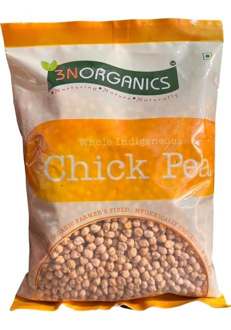 3N Organics Premium White Kabuli Chana / Chole | Naturally Protein-Rich, Unpolished Chickpeas Ideal For Bhature, Salads & Curries Hygienically Packed Daily Cooking (Chickpeas- 500 Gm)