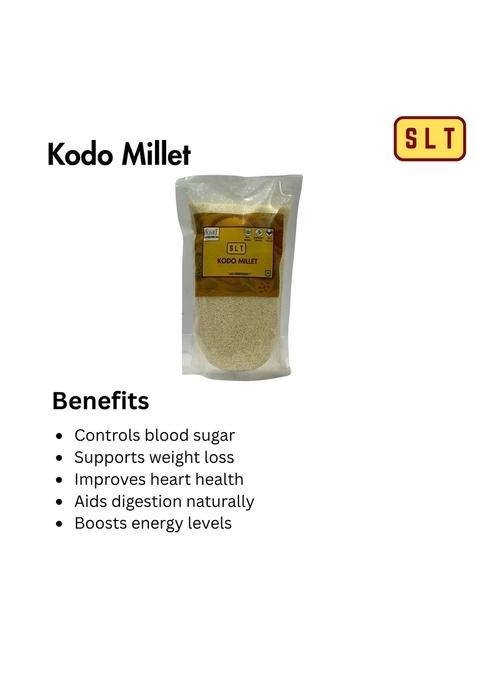 S L T Kodo Millet – 1Kg | Organic Whole Grain High Fiber & Gluten-Free Diabetic-Friendly For Weight Loss Low Gi Ancient Superfood From India