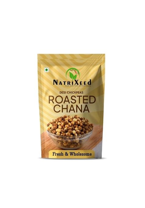 Natrixeed Natrixeeds Roasted Chana (Desi Chickpeas) 1000Gm | Whole With Skin Healthy Crunchy Vegan Gluten-Free High Protein Snack Authentic Traditional Bihari Bhuna Snacks (1Kg)