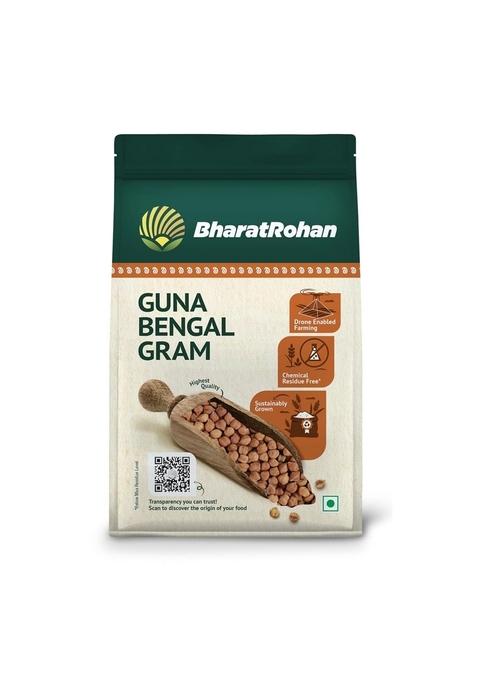 Bharatrohan Guna Bengal Gram | Unpolished Desi Kala Chana Whole (Black, Brown) Sortex Cleaned 500 G
