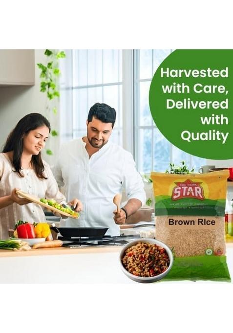 Southern Star Organic & Natural Pure Old Raw Hand-Pounded Quality Unpolished Brown Rice/Brown Chawal