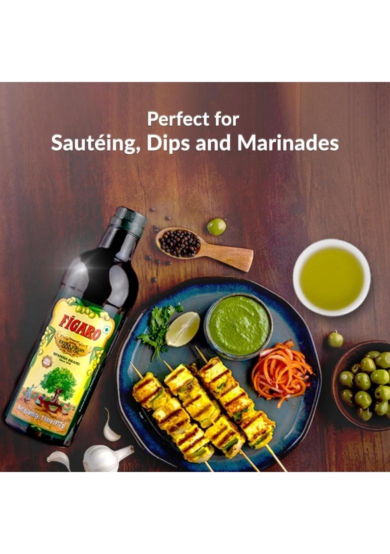 Fígaro Figaro Extra Virgin Olive Oil- 100% Natural And Cold Extracted-Perfect For Salad, Paratha, Marinade