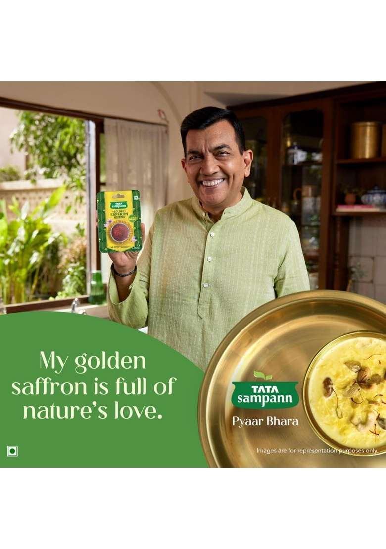 Tata Sampann Golden Saffron, 1G, Natural Aroma & Colour, Pure Kesar, Iso 3632 Tested - Indya