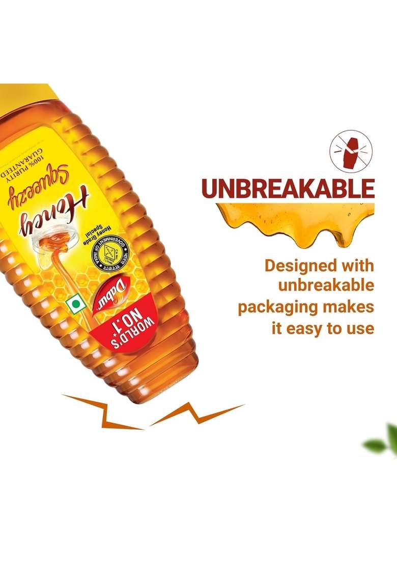 Dabur Honey Squeezy Pack 800G (400Gx2, Of 2) | 100% Pure & Indigenous World