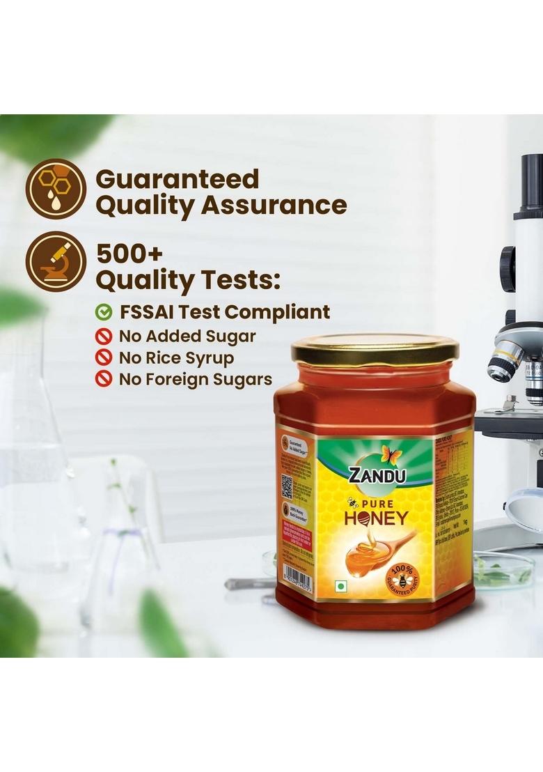 Zandu Pure Honey || 100% No Added Sugar & Adulteration, 1Kg