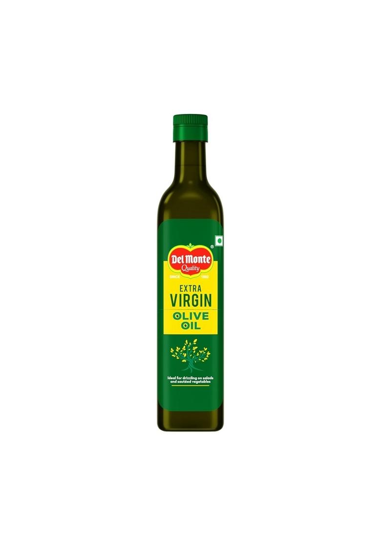 Del Monte Extra Virgin Olive Oil (Imported) | Cold Extracted From A1 Grade Olives Pure & Unrefined Ideal For Salad Dressing, Paratha Marinating Cholesterol Trans Fat-Free, Natural Antioxidants, Rich In Vitamin E K 250Ml Pet Bottle.