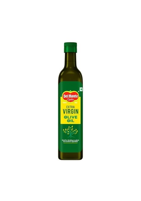 Del Monte Extra Virgin Olive Oil (Imported) | Cold Extracted From A1 Grade Olives Pure & Unrefined Ideal For Salad Dressing, Paratha Marinating Cholesterol Trans Fat-Free, Natural Antioxidants, Rich In Vitamin E K 250Ml Pet Bottle.