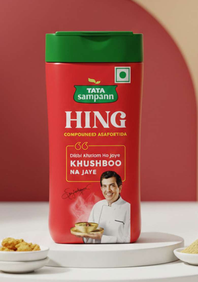 Tata Sampann Hing, Compounded Asafoetida (Bandhani Hing), 100G, Recommended By Chef Sanjeev Kapoor, Strong Flavour & Aroma - Indya