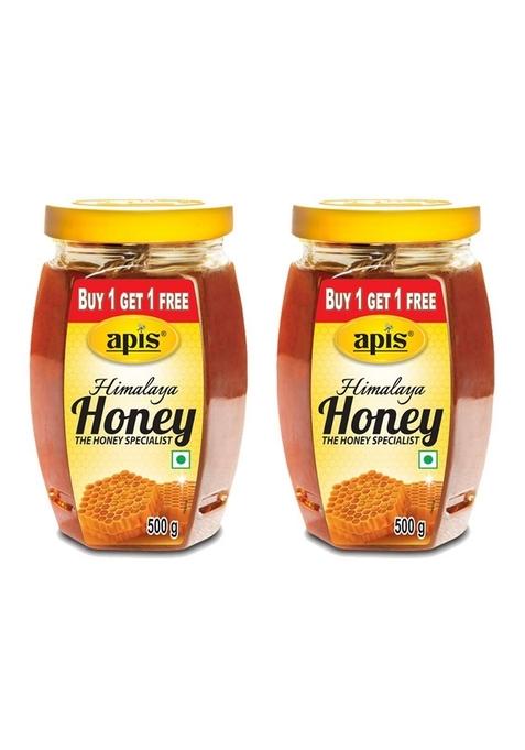Apis Himalaya Honey, 500G (Buy 1 Get Free)| 100% Pure| No Added Sugar Or Adulteration