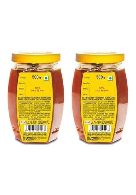 Apis Himalaya Honey, 500G (Buy 1 Get Free)| 100% Pure| No Added Sugar Or Adulteration