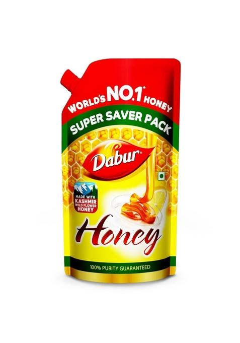 Dabur Honey - 750G Easy Use Spout Pouch|100% Pure|World'S No.1 Brand With No Sugar Adulteration|For Fitness & Health| Natural Immunity Booster|100% Indigenous|Rich In Antioxidants Minerals