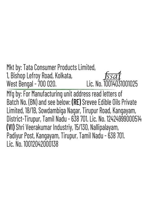 Tata Simply Better Pure & Unrefined Cold Pressed Mustard Oil,Naturally Cholesterol Free, 1L, Rich Aroma Flavour Of Real Seeds, A1 Grade Seeds