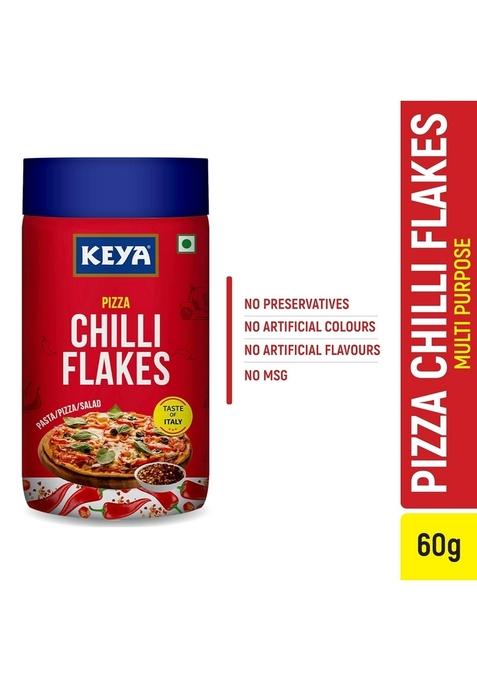 Keya Seasoning Combo | Pizza Oregano 75Gm Chilli 60Gm Seasonings For Pasta Premium All Natural & Healthy Italian Spice Blend Sprinkler No Artificial Flavours And Colours| Pack Of 2
