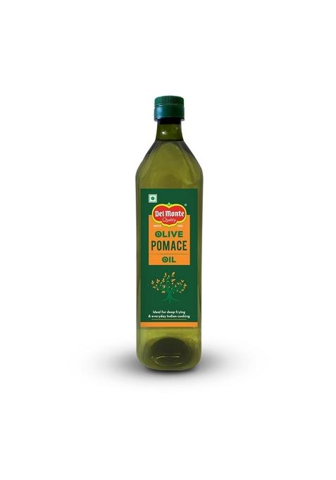 Del Monte Pomace Olive Oil (Imported) | All Purpose Cooking For Everyday Indian Ideal Deep Frying, Roasting, Baking High Mufa & Low In Saturated Fat 1L Pet Bottle