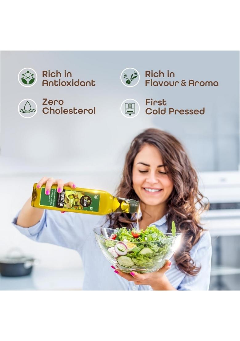 Disano Extra Virgin Olive Oil 250Ml, Cold Pressed, First Extraction, Ideal For Sauteing, Grilling & Dressing