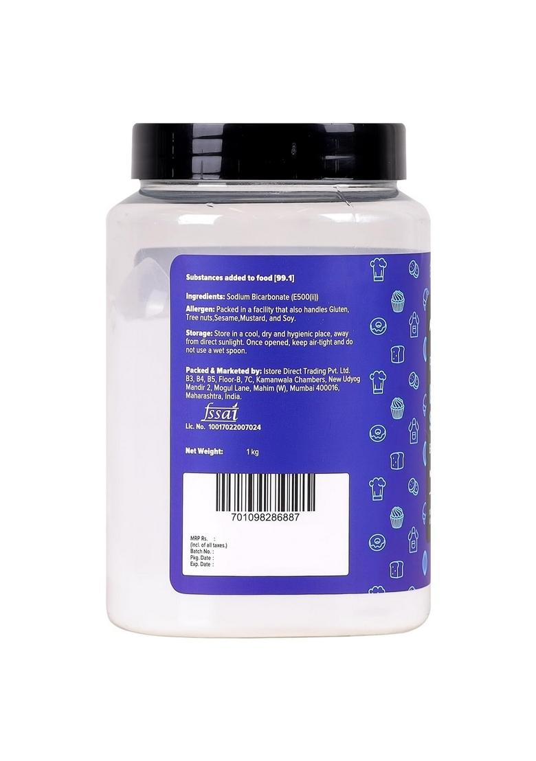 Urban Platter Baking Soda, 1Kg (Food-Grade Sodium Bicarbonate | Ideal For Baking, Cooking & Cleaning)