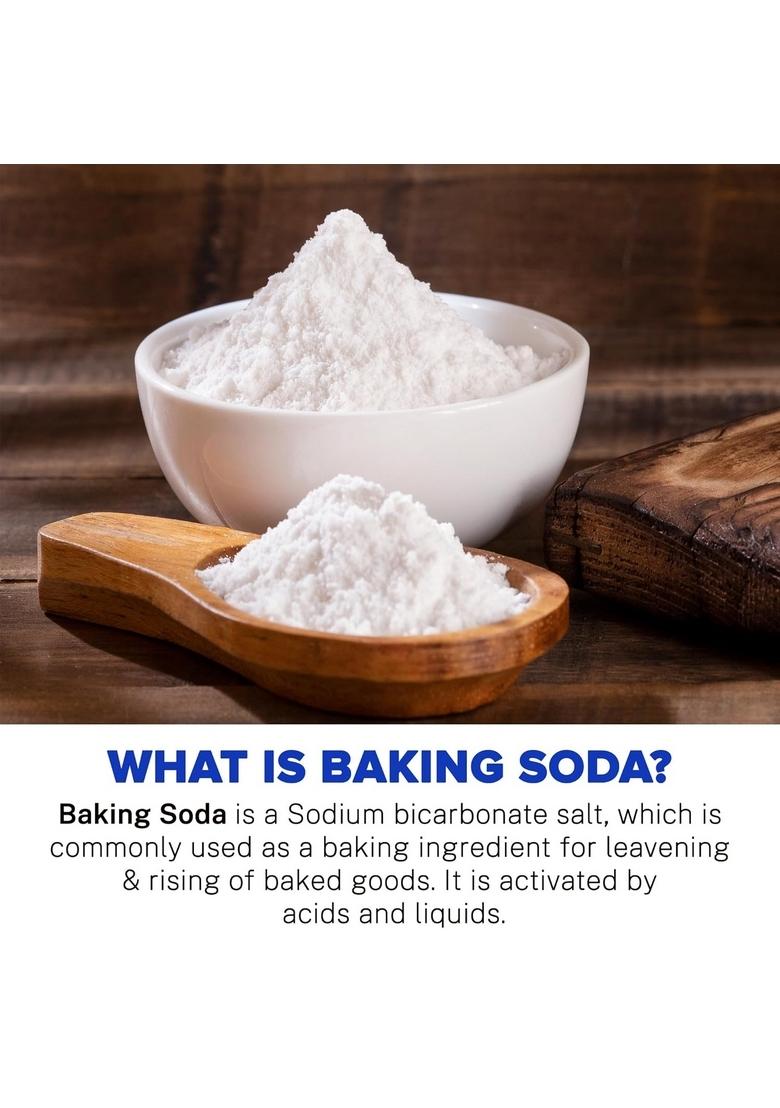 Urban Platter Baking Soda, 1Kg (Food-Grade Sodium Bicarbonate | Ideal For Baking, Cooking & Cleaning)