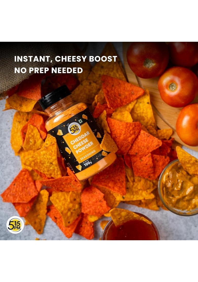 5:15Pm Cheddar Cheese Powder For Popcorn, Pasta, Pizza, Nachos & Fries | Popcorn Seasoning Powder,1 Count