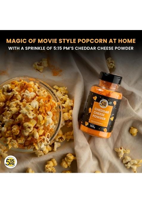 5:15Pm Cheddar Cheese Powder For Popcorn, Pasta, Pizza, Nachos & Fries | Popcorn Seasoning Powder,1 Count