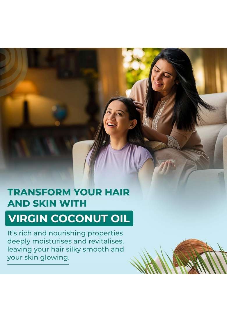 Klf Nirmal Cold Pressed Virgin Coconut Oilm, 500 Ml, Great For Skin Care & Hair | Natural Edible - Indya