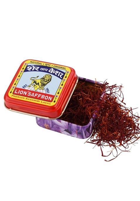 Lion Brand Saffron Original Kashmir Lacha Saffron/Kesar/Keshar (Certified Grade A) For Biryani, Beauty, Improved Health And Tilak (Pack Of 1 (1Gram))