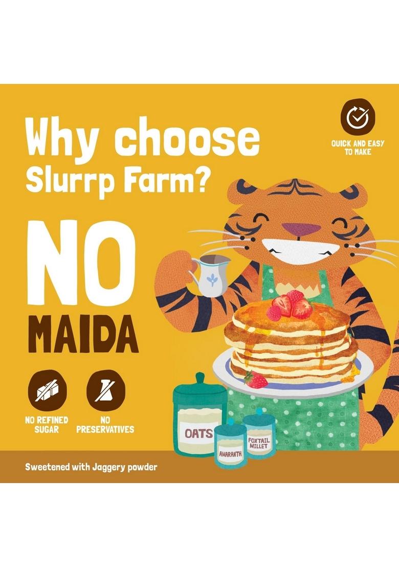 Slurrp Farm Healthy Pancake Lovers Combo | Blueberry, Classic, Chocolate & Banana No Maida, Wheat Preservative Made With Millets 100% Vegetarian Breakfast For Kids Adults,150G*4