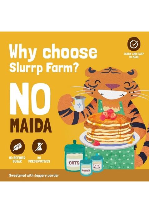 Slurrp Farm Healthy Pancake Lovers Combo | Blueberry, Classic, Chocolate & Banana No Maida, Wheat Preservative Made With Millets 100% Vegetarian Breakfast For Kids Adults,150G*4