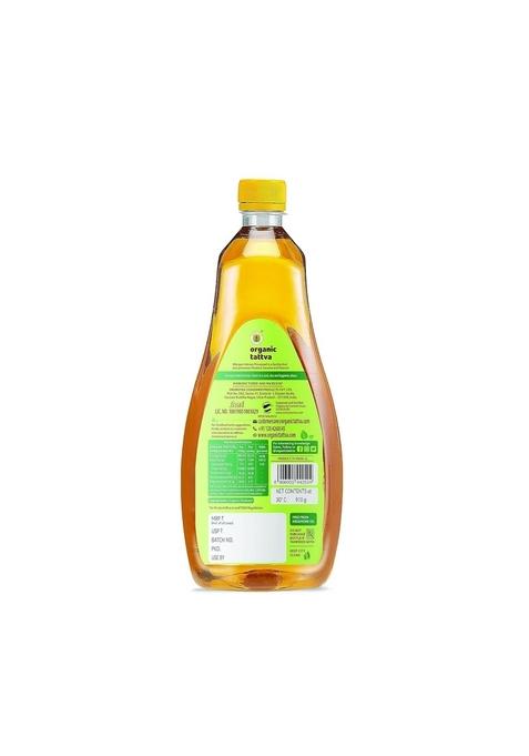 Organic Tattva Mustard Oil 1 Litre For Skin And Hair Care, Cold-Pressed, Body Massage, Therapeutic-Grade, Natural From Seeds, Unrefined