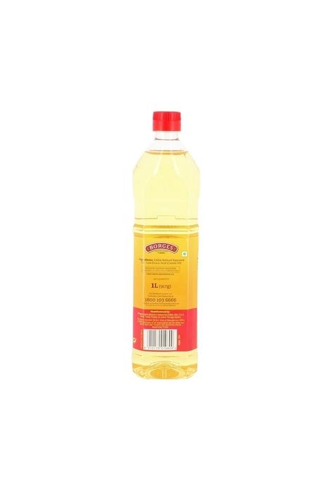 Borges Canola Oil -1L | Source Of Omega 3 100% Non Gmo Suitable For Deep Frying |Delicate Flavour