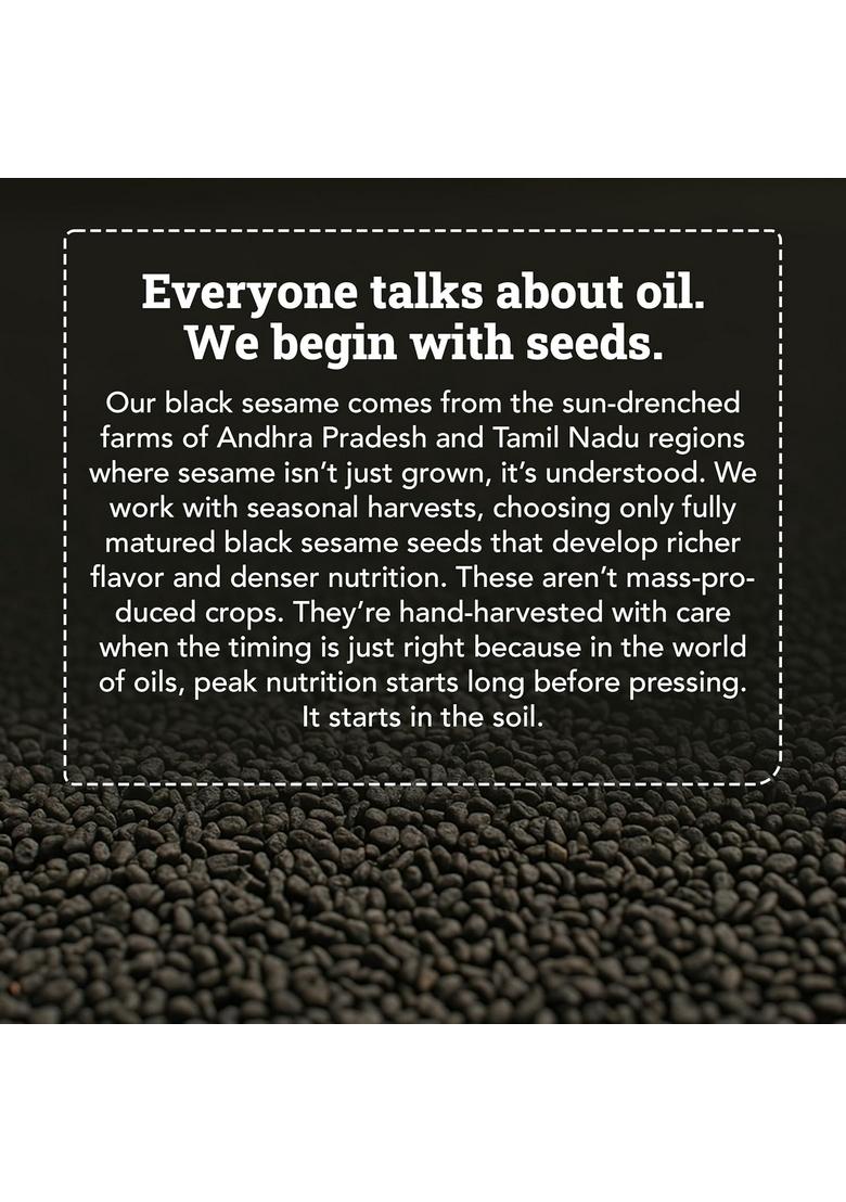 Anveshan Wood Cold Pressed Black Sesame Oil