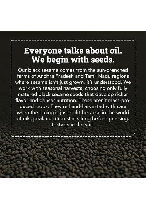 Anveshan Wood Cold Pressed Black Sesame Oil