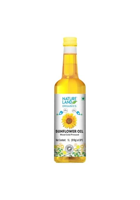 Natureland Organics Sunflower Oil 1 Ltr - Cold Pressed