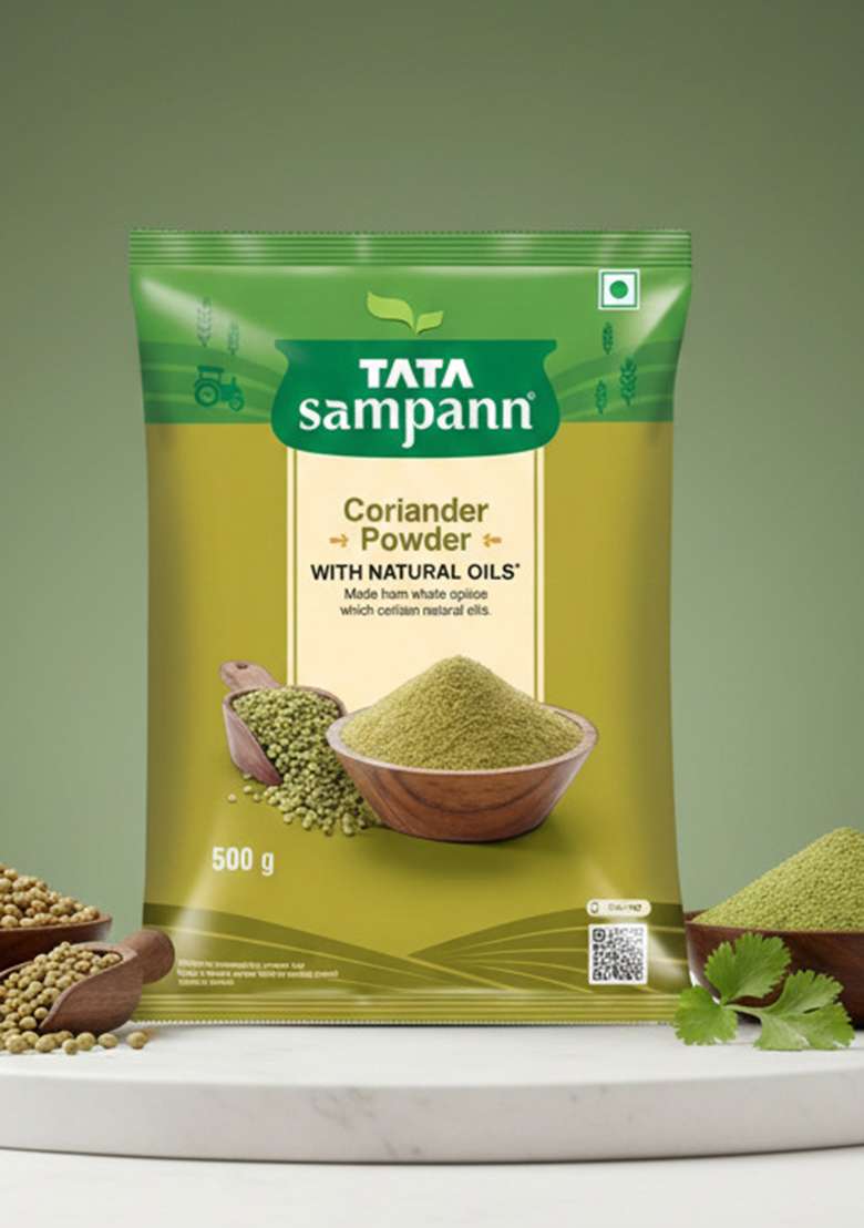 Tata Sampann Coriander Powder With Natural Oils, 500G, Dhania - Indya