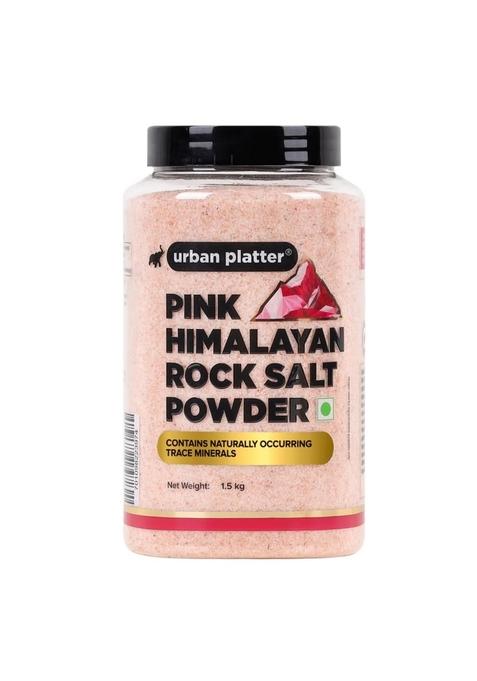 Urban Platter Pink Himalayan Rock Salt Powder, 1.5Kg (Mineral-Rich | Unrefined & Pure Sendha Namak Non-Iodised Optically Sorted)
