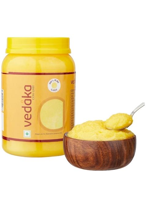 Vedaka Amazon Brand - Cow Ghee | 1 L Jar Rich Aroma