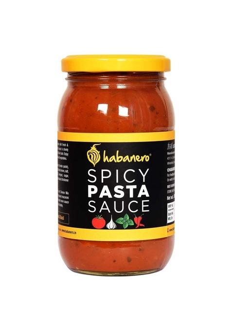 Habanero Spicy Pasta Sauce L Pizza Ready To Eat Healthy Food Gluten Free Vegan And Natural Ingredients Made With Fresh Tomatoes | Use Cheese On Base Enjoy Penne, Spaghetti, Fusilli, Macaroni, Hakka Noodles, Rice Noodles Or Whole Wheat |Garnish Oregano Sea