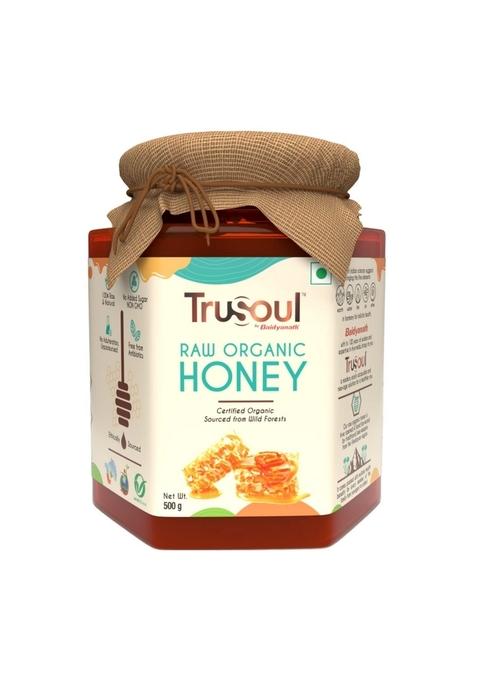 Trusoul By Baidyanath Raw Organic Honey - 500Gm | Npop Certified, Sourced From Himalayas 100% & Natural No Added Sugar Unprocessed, Unpasteurized -(Pack Of 1)