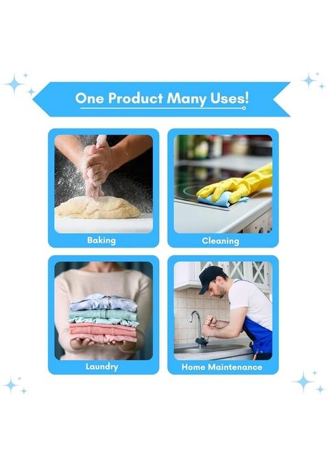 Desire Baking Soda Powder For Cooking & Cleaning – 1Kg Jar | Multipurpose, Food Grade, Non-Gmo Ideal Baking, Deodorizing Household