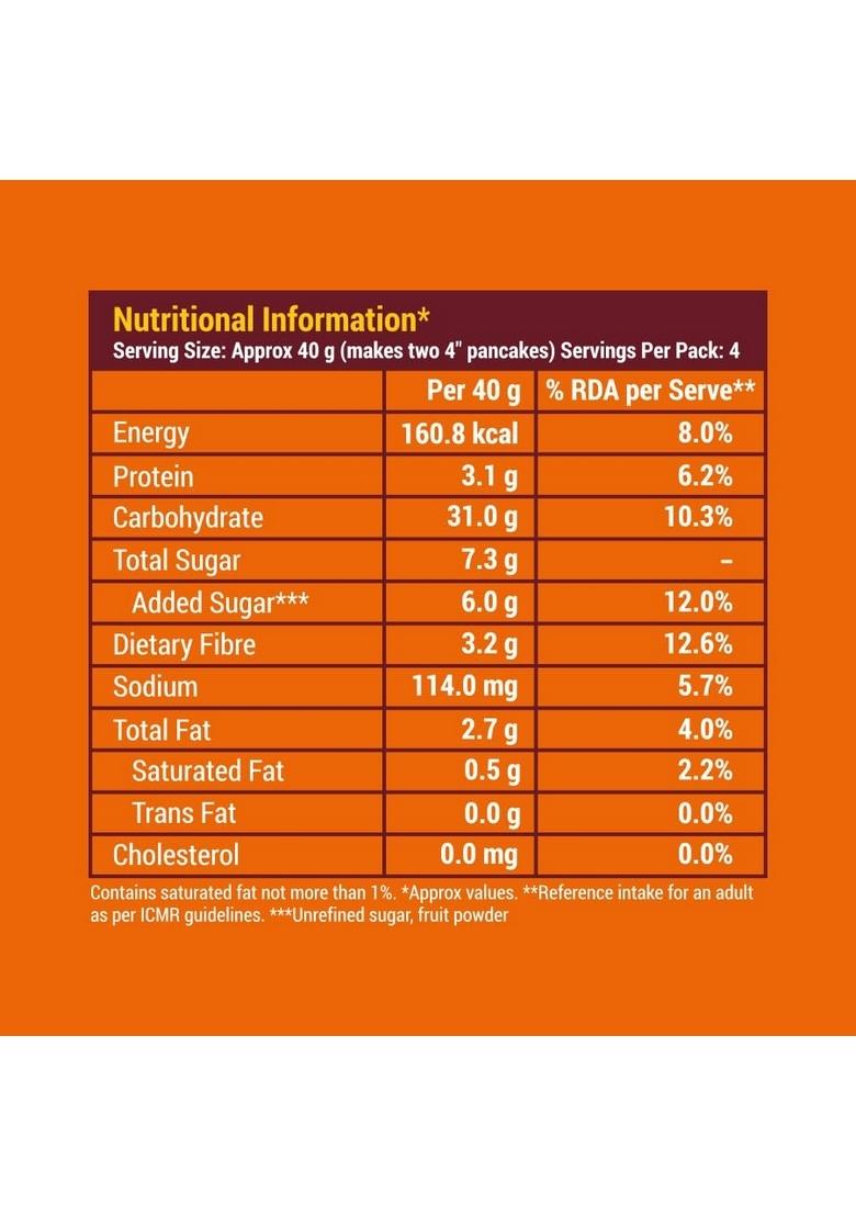 Slurrp Farm No Maida Pancake Mix | Instant Breakfast Made With Oats And Jowar 100% Vegetarian Eggless Healthy For Kids & Adults Classic- Pack Of 3 X 150G