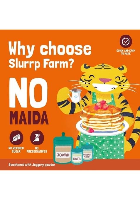 Slurrp Farm No Maida Pancake Mix | Instant Breakfast Made With Oats And Jowar 100% Vegetarian Eggless Healthy For Kids & Adults Classic- Pack Of 3 X 150G