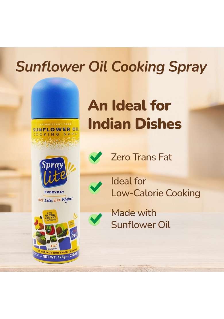 Spray Lite Natural Cooking Spray, 177G - Indya
