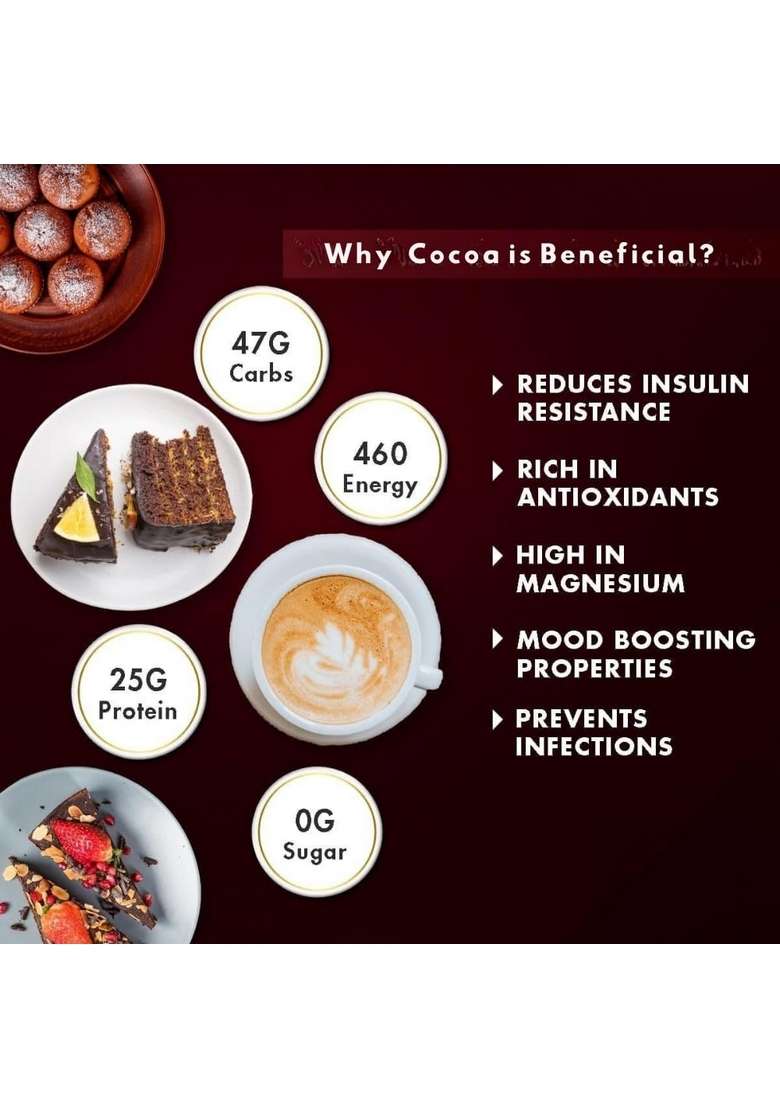 Sorich Organics All Natural Cocoa Powder 100% Pure Natural, Unsweetened 200 Gm | Best Ideal For Baking, Cooking, Desserts, And Hot Chocolate – No Additives, Preservatives, Or Sugar Vegan & Gluten-Free - Indya