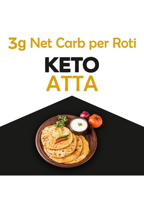 Nutroactive Keto Atta Net Carb (3G Per Roti) Extremely Low Flour